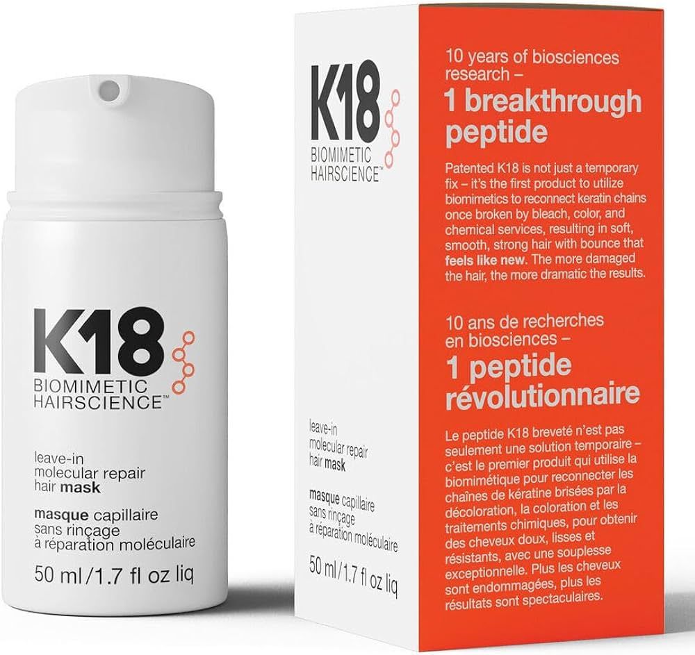 CAA K18 Leave In Hairscience Molecular Repair Hair Mask 1.7Oz / 50ml New | Amazon (US)