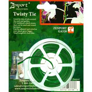 Garden Twisty Plant Tie, 65 ft. | The Home Depot