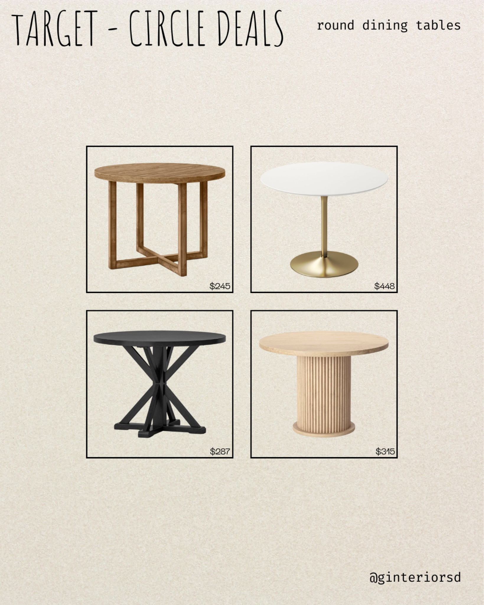 Target Circle Deals - Round Dining Tables

#LTKU #LTKHome #LTKStyleTip