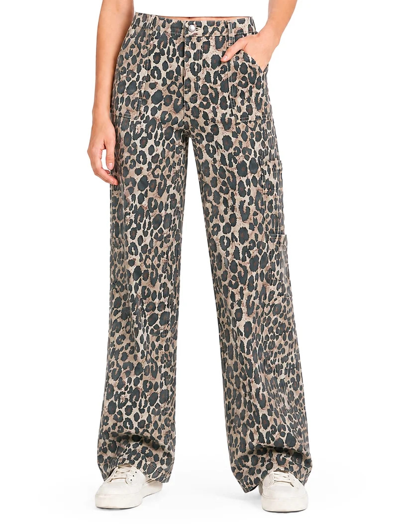 No Boundaries Wide Leg Cargo Pants, 33.5" Inseam, Women's XXS-4X | Walmart (US)