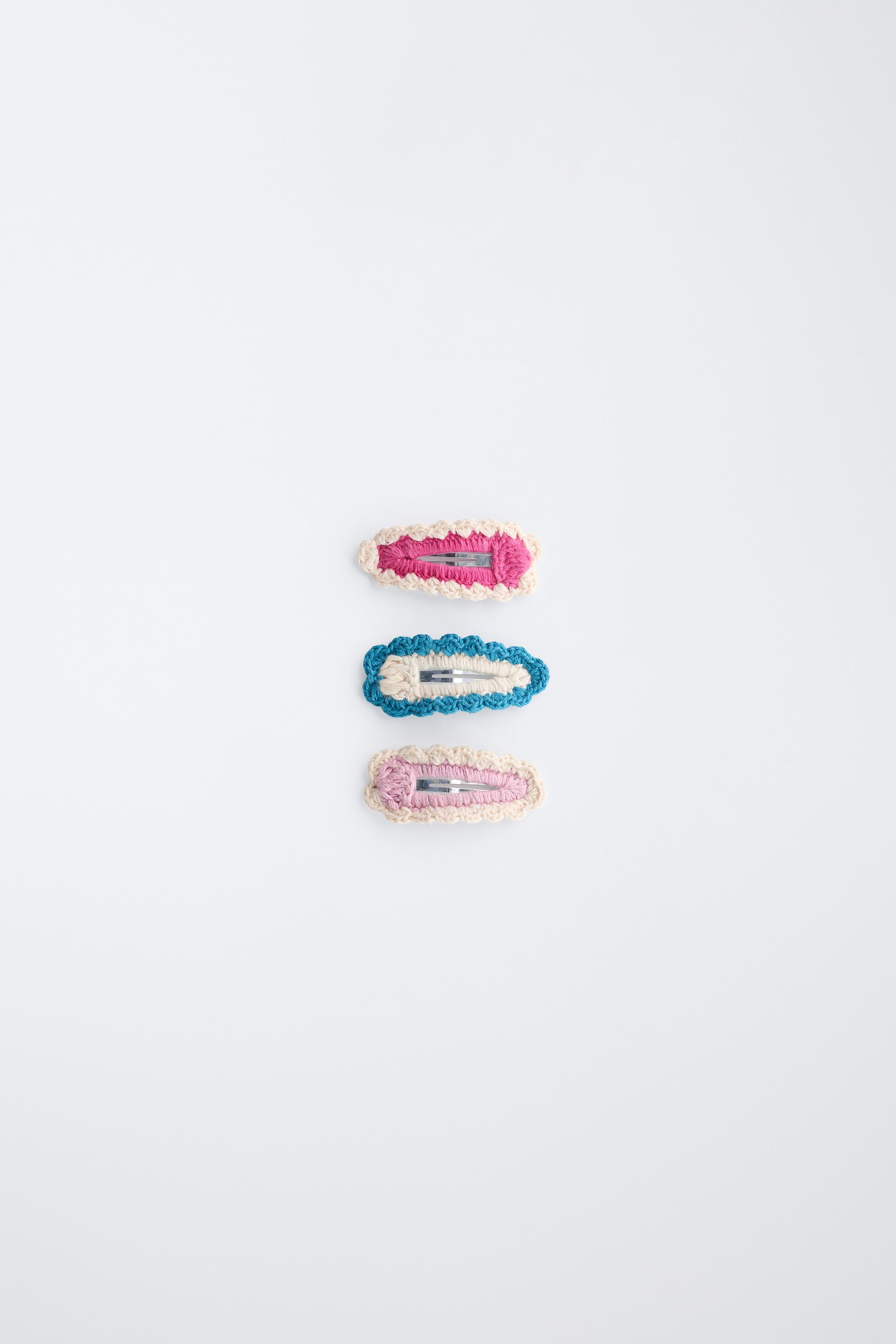 3-PACK CROCHET HAIR CLIPS | Zara UK