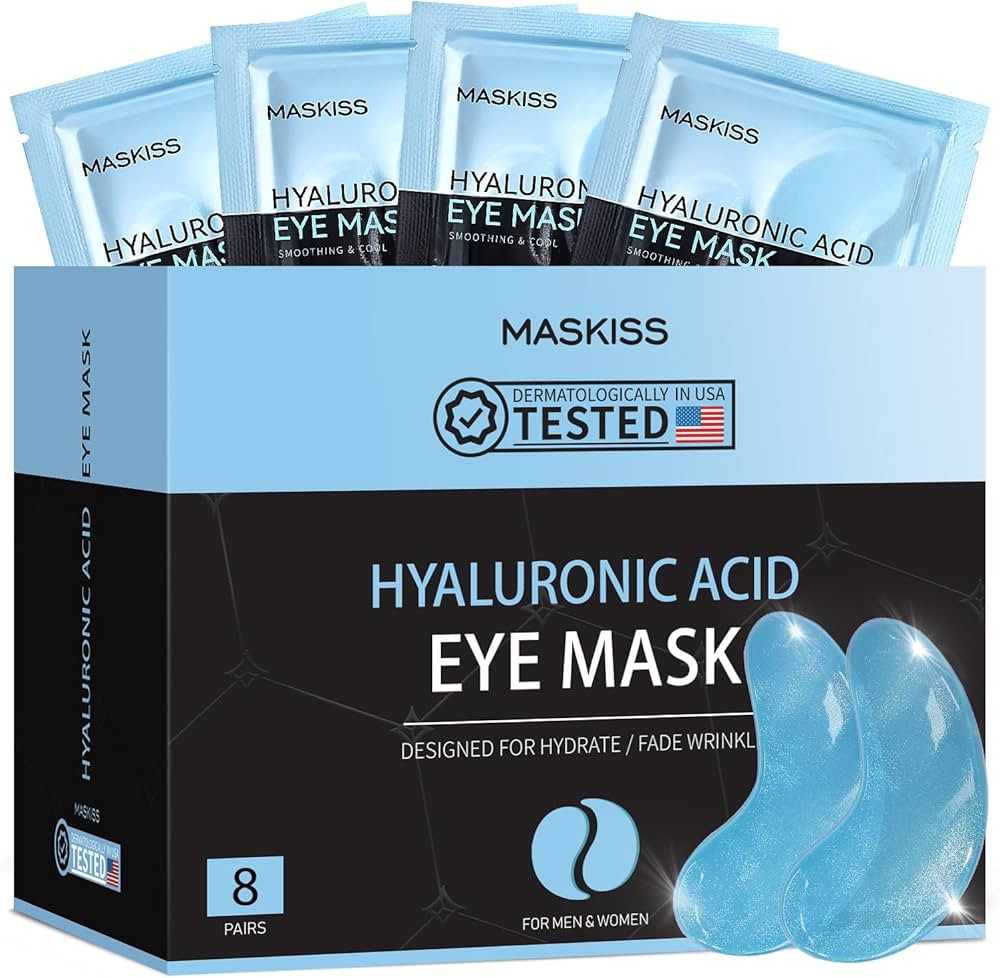 Under Eye Patches (8 Pairs), Hyaluronic Acid Eye Masks for Dark Circles Puffy Eyes Undereye Bags,... | Amazon (US)