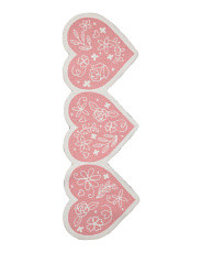 20x60 Valentine's Hearts Shaped Hooked Runner | Marshalls