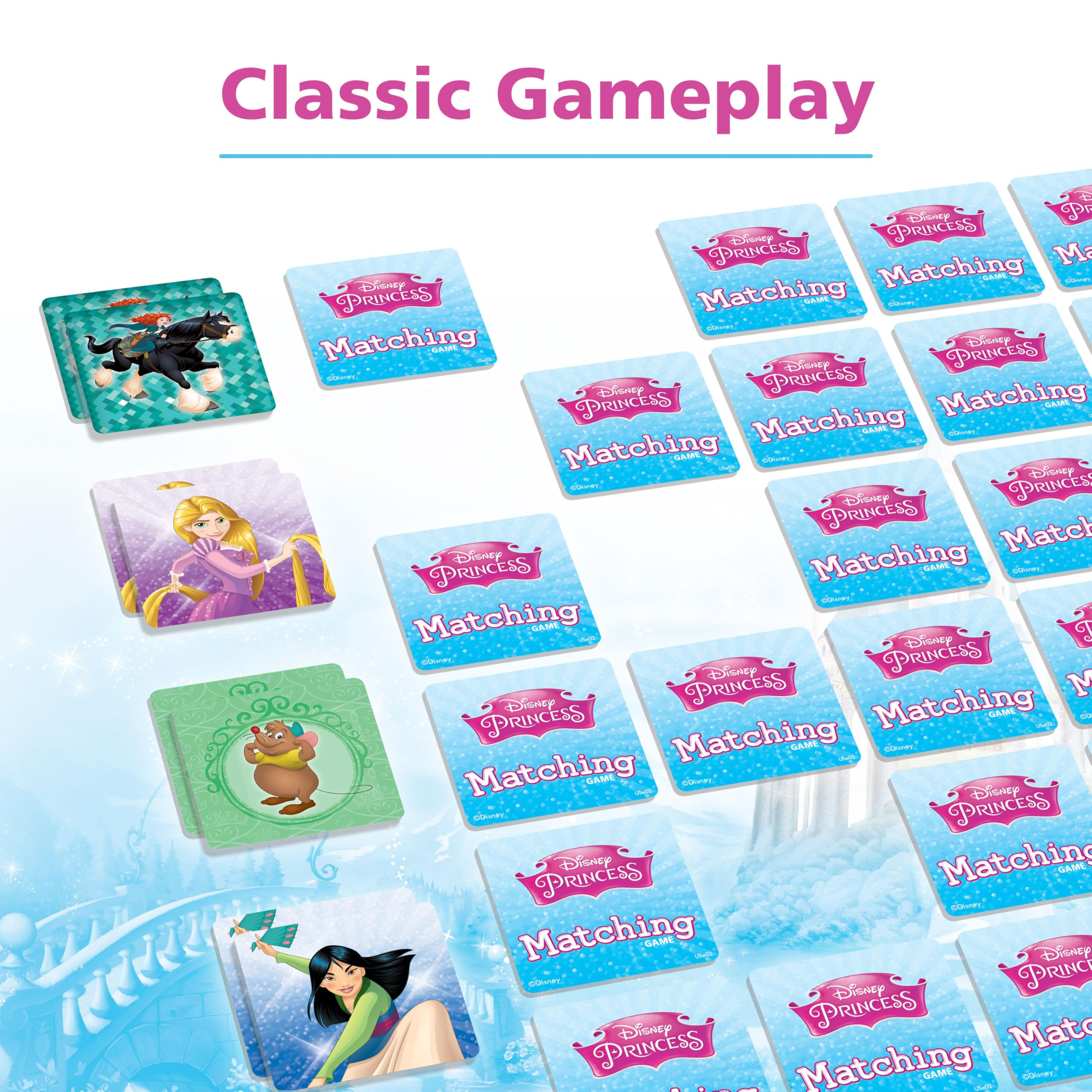 Wonder Forge Disney Princess Matching Game-Fun & Quick Memory Game for Kids | Engaging Toy for Ag... | Amazon (US)