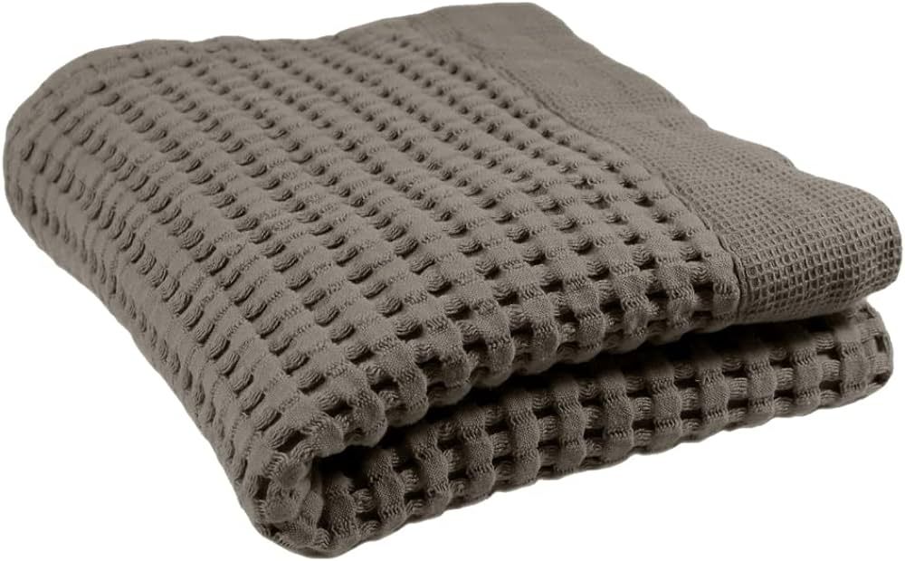 GILDEN TREE Waffle Hand Towels for Bathroom Quick Drying Lint Free Thin, Modern Style (Stone) | Amazon (US)