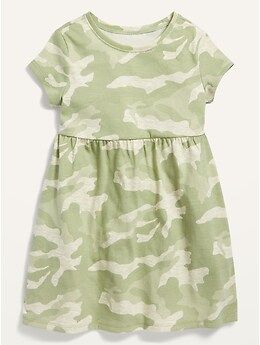 Fit & Flare Short-Sleeve Jersey Dress for Toddler Girls | Old Navy (US)