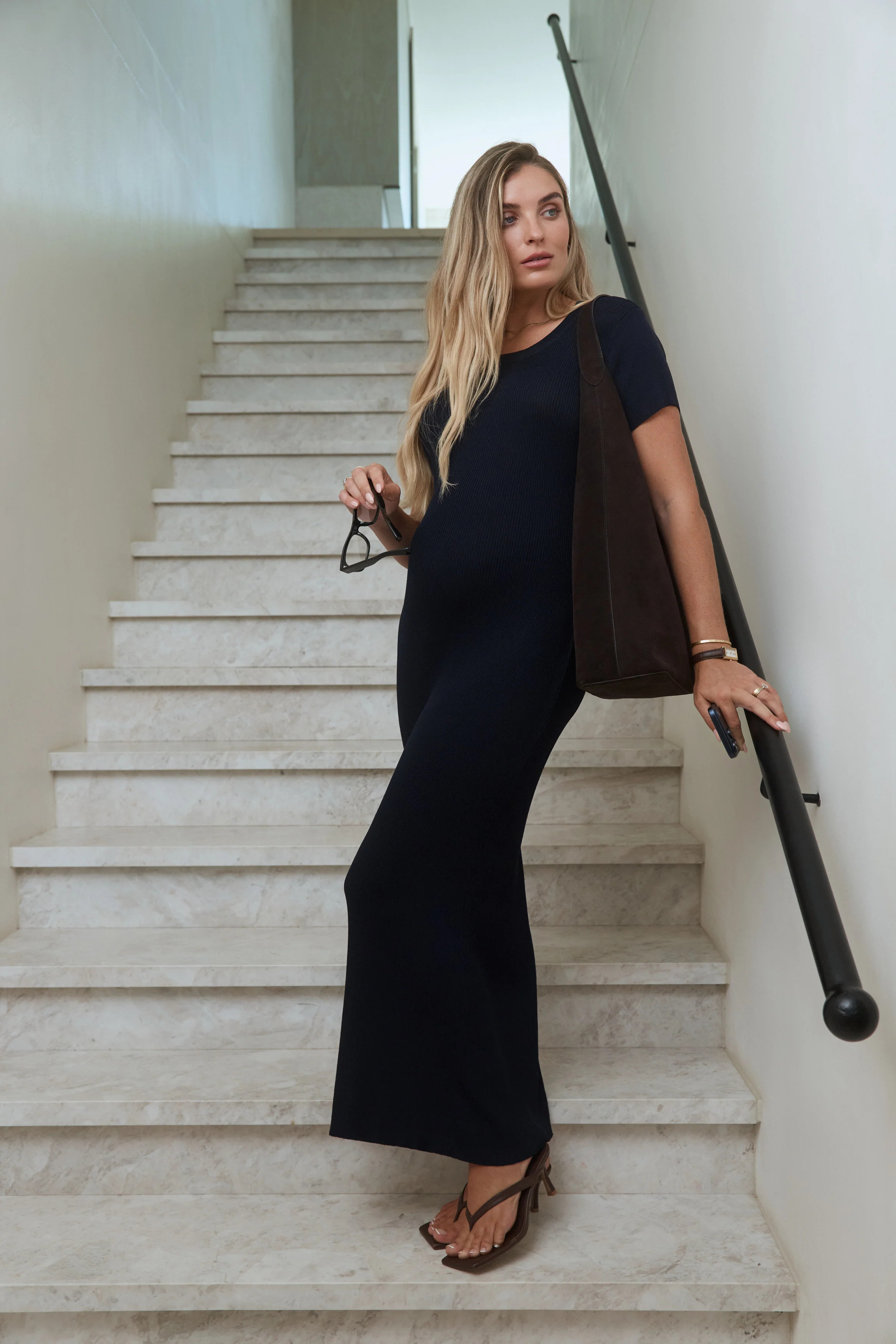 Formentera Maxi Dress (Navy) | Legoe Heritage Maternity APAC