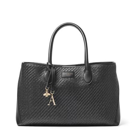 London Tote
        Black Woven Leather | Aspinal of London