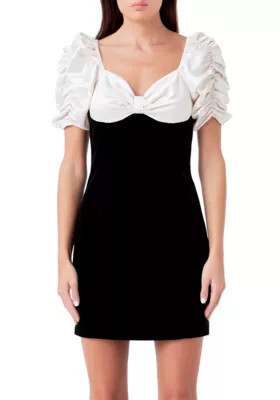 Endless Rose Women's Cutout Combo Mini Dress, Black, Medium | Belk