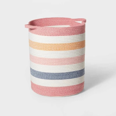 Extra Large Striped Coiled Rope Kids' Storage Bin - Pillowfort™ | Target
