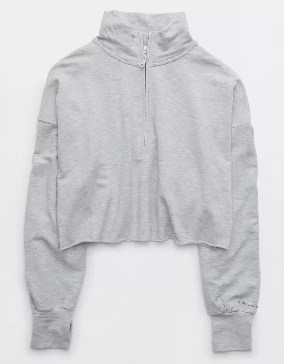 OFFLINE By Aerie OTT Fleece Quarter Zip Sweatshirt | American Eagle Outfitters (US & CA)