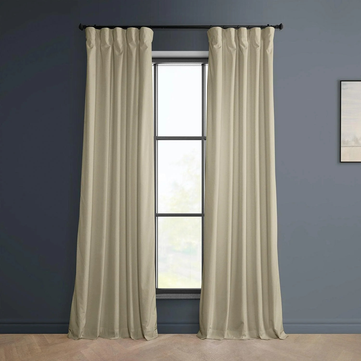 Macchiato Beige Heritage Plush Velvet Room Darkening Curtain | Half Price Drapes