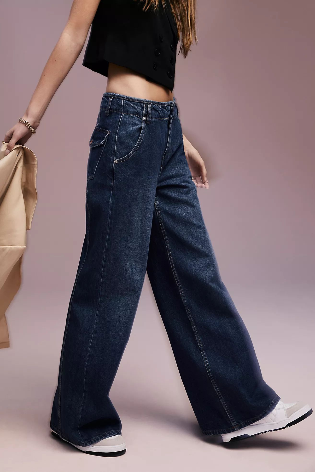 Harlow Mid-Rise Wide-Leg Jeans | Free People (Global - UK&FR Excluded)