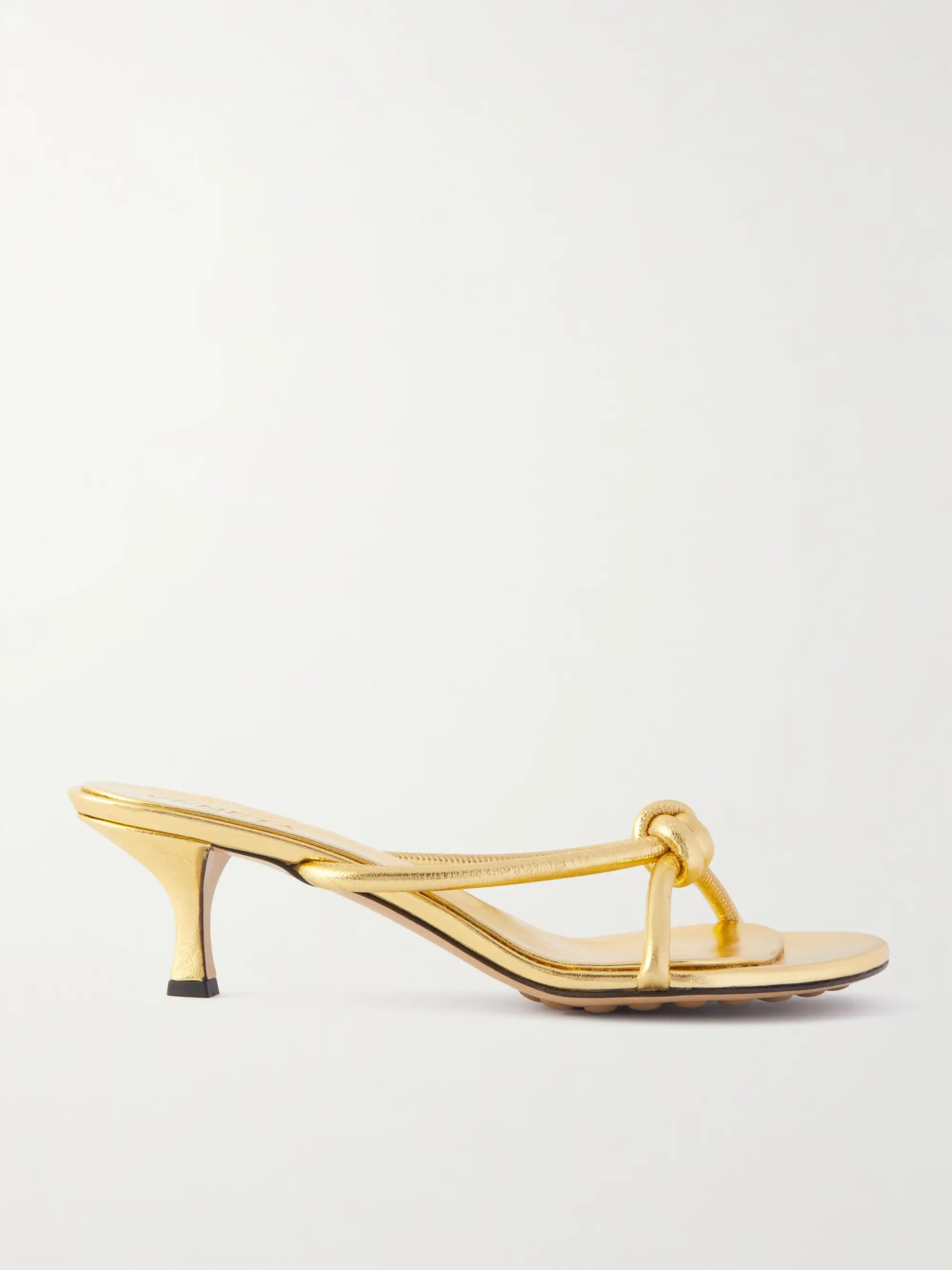 Blink knotted metallic leather sandals | NET-A-PORTER (US)