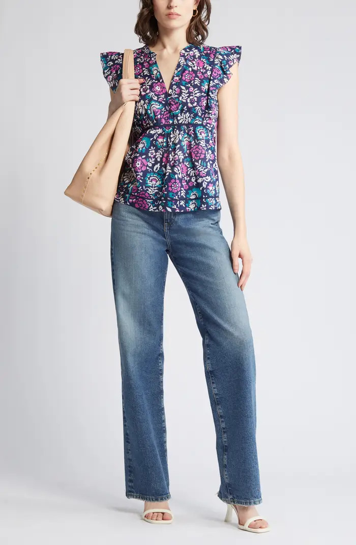 Rails Misha Floral Cotton Top | Nordstrom | Nordstrom