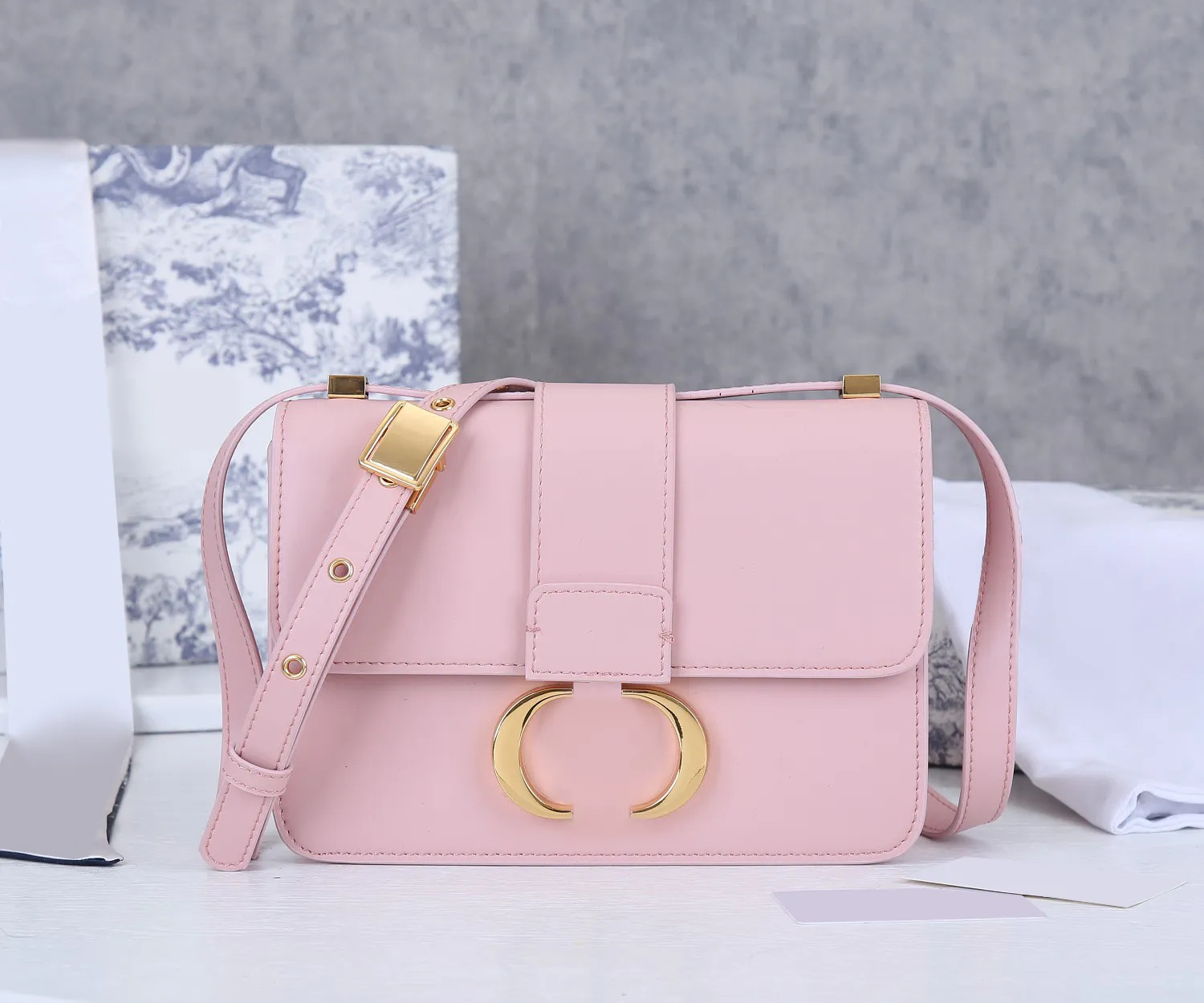 Women's Designer Montaignes 30 crossbody bag smooth leather embroidery Luxury tote classic square... | DHGate