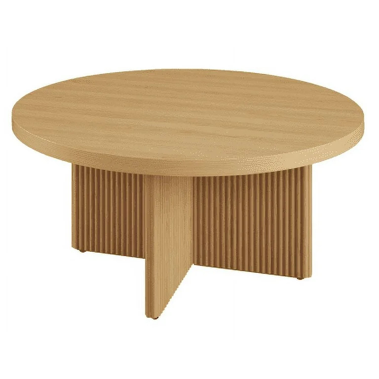 Better Homes & Gardens Lillian Fluted Coffee Table, Natural Pine Finish | Walmart (US)