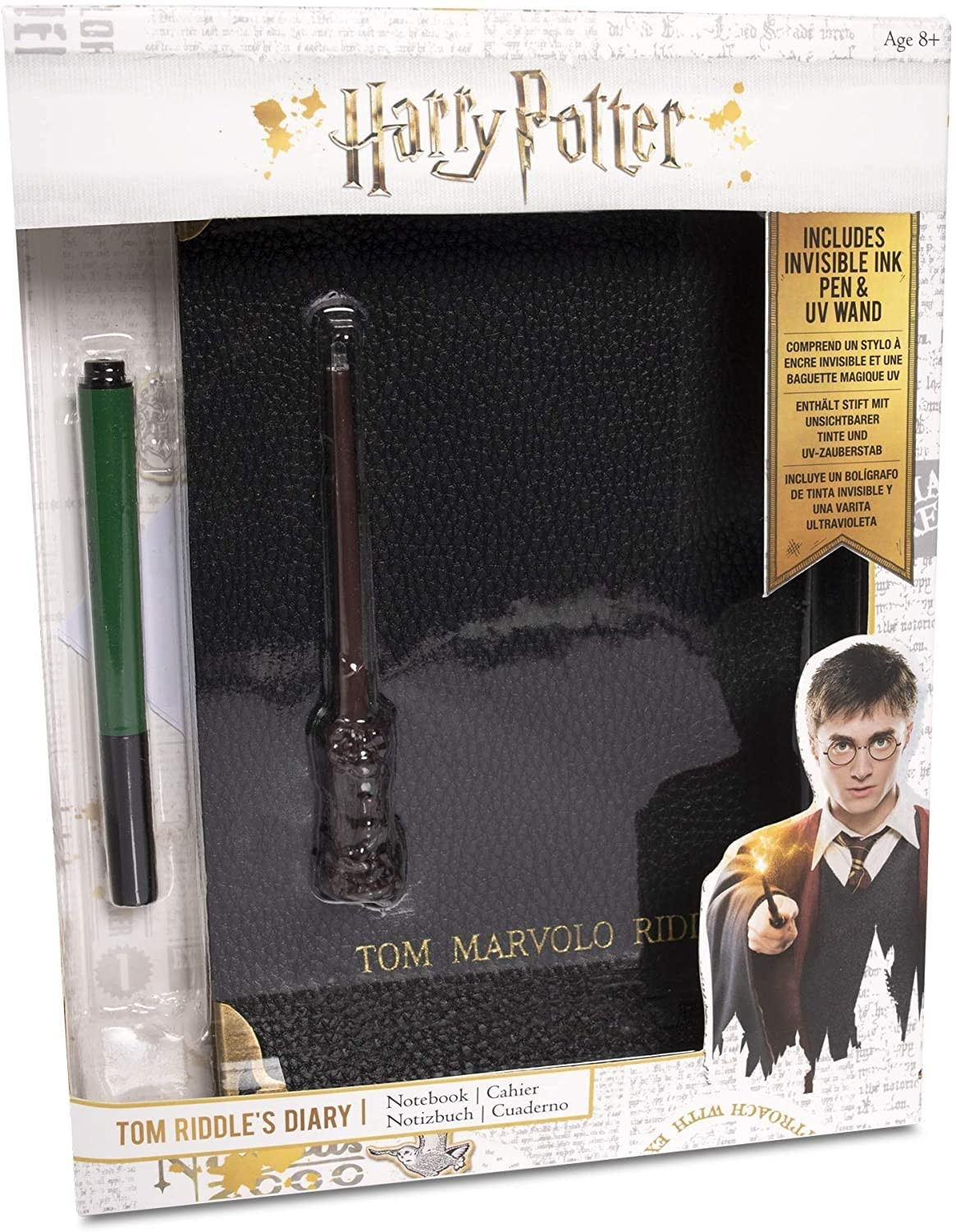 WOW! STUFF Tom Riddle's Secret Diary With Slytherin House Invisible Ink Pen and Harry Potter UV L... | Amazon (UK)