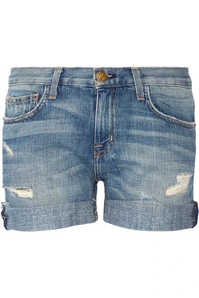 The Boyfriend distressed denim shorts | NET-A-PORTER (UK & EU)