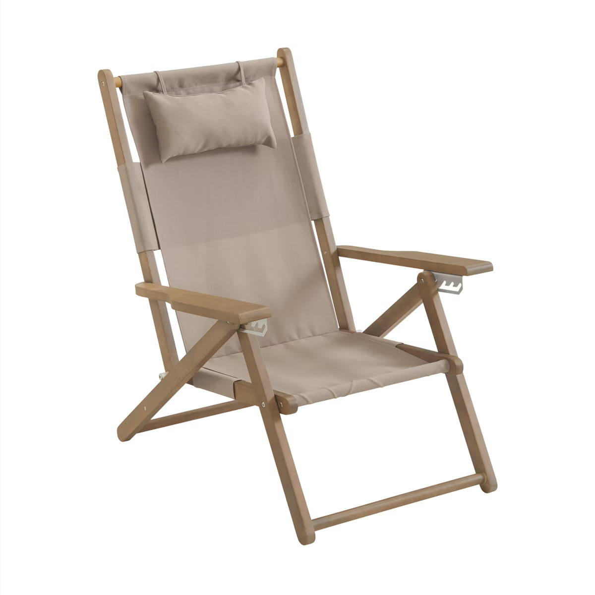 Beach Chair - Outdoor Weather-Resistant Wood Folding Chair with Backpack Straps - 4-Position Recl... | Target