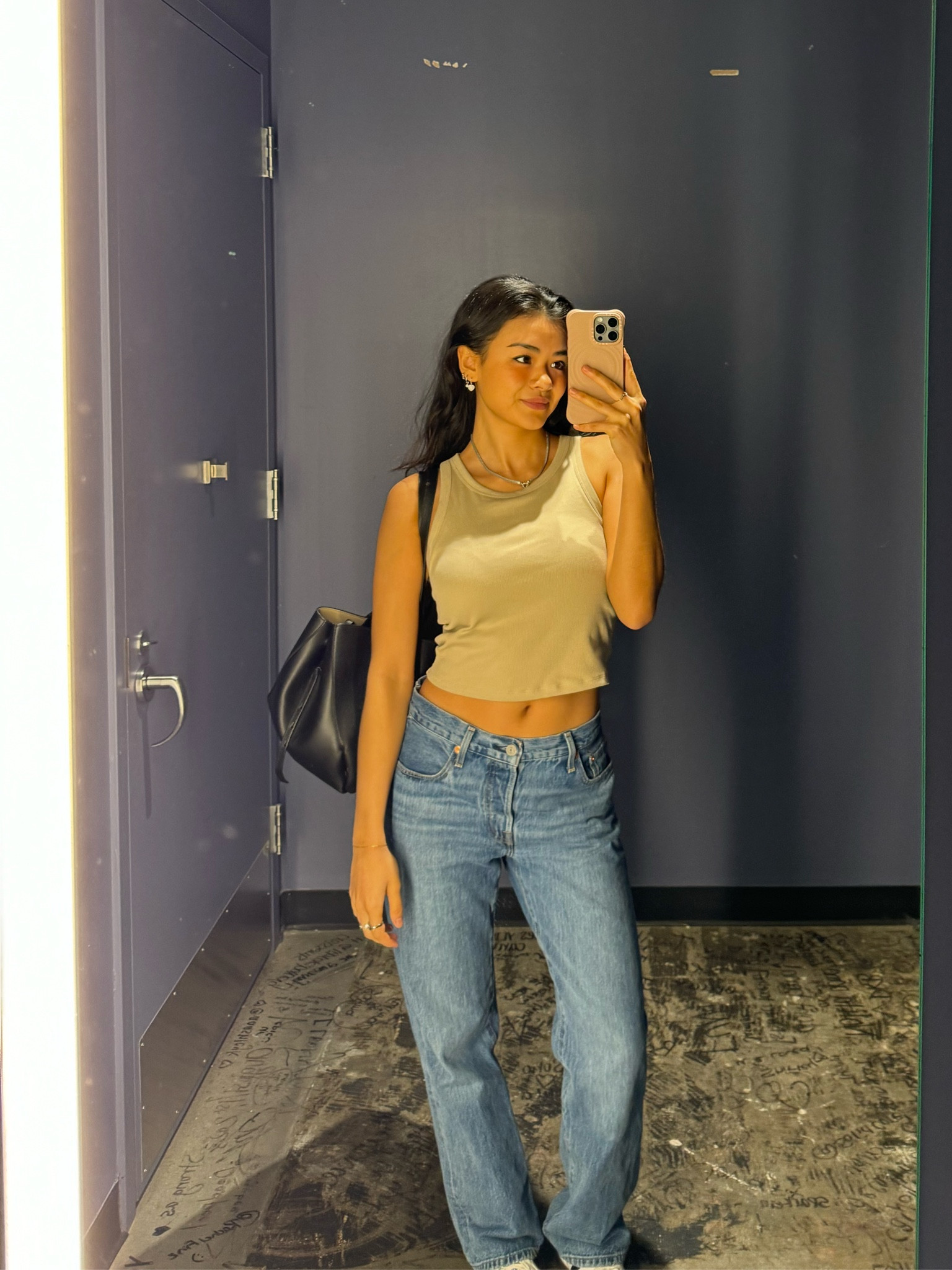 fave comfy top w/ built in bra! Wearing size S top & size 25 jeans 

#LTKtravel #LTKfindsunder50