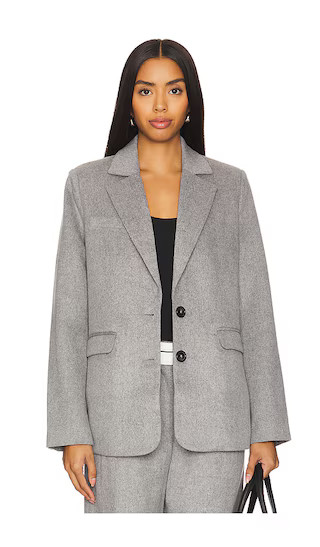 Gabbi Blazer in Grey | Revolve Clothing (Global)