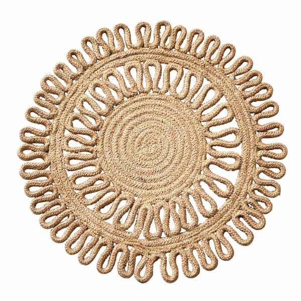 Natural Jute Round Placemat | At Home