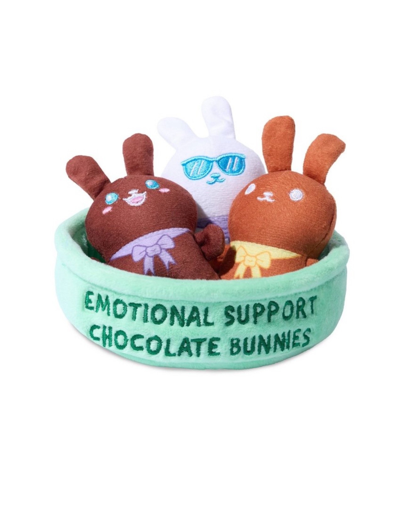 New What Do You Meme? Emotional Support Minis Chocolate Bunnies Stuffed Animal

Easter basket ideas. Gifts. 

#LTKKids #LTKfoodie #LTKSeasonal