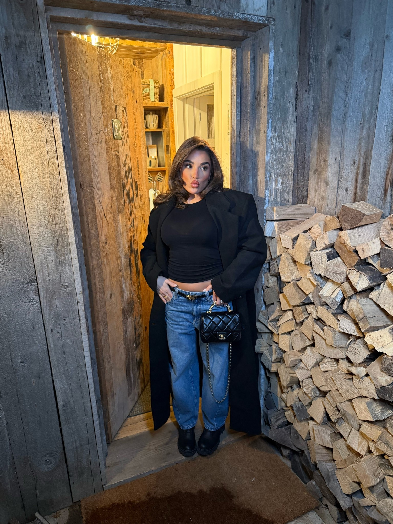 Oversized black topshop coat which I’m in love with. An oversized coat is a staple in your winter wardrobe. Petite barrel jeans with biker boots and a simple black t shirt, name a better combo? Such a simple outfit yet so elegant. 

#LTKstyletip #LTKwinter #LTKuk