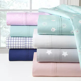 Porch & Den Ligonier Combed Cotton Percale Bed Sheet Set - Queen - Ballerina | Bed Bath & Beyond