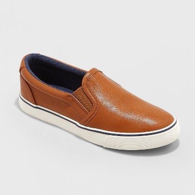 Toddler Boys' Enzo Slip On Sneakers - Cat & Jack™ Tan | Target
