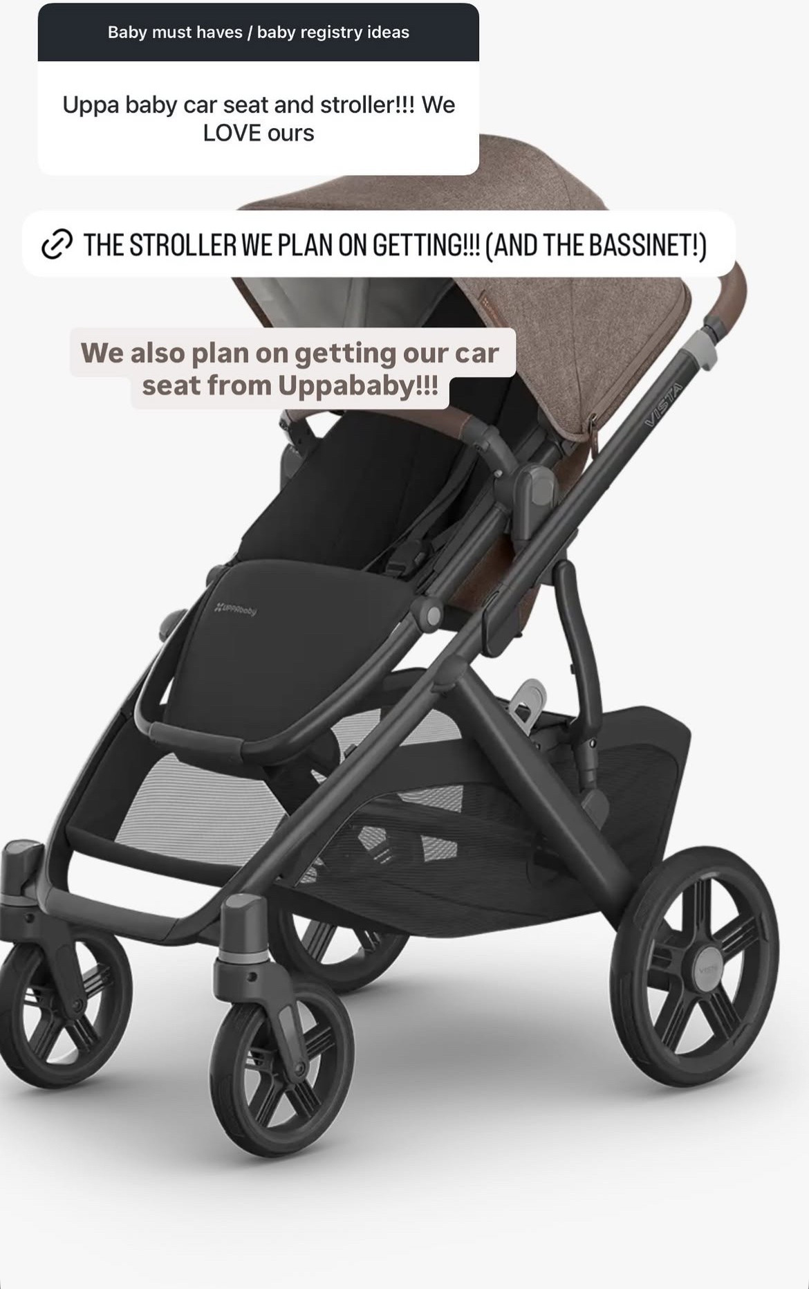 Baby Rec — Uppabbay Stroller

The stroller we plan on getting!!! 

We also plan on getting our car seat from Uppababy!!!

#LTKBaby #LTKBump #LTKmomlife