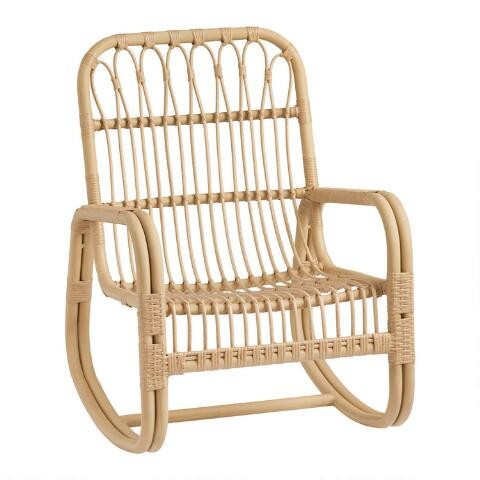 All Weather Wicker Lenco Outdoor Rocking Chair | World Market