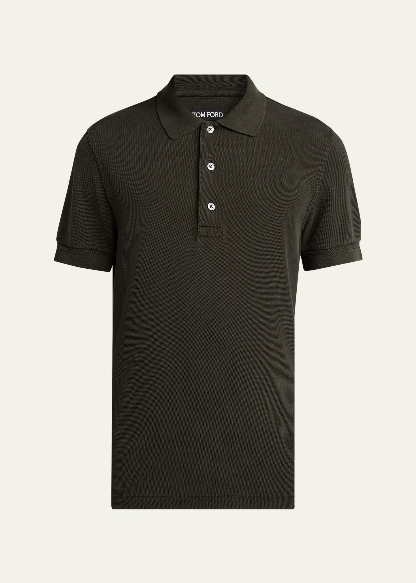 TOM FORD Men's Lyocell Pique Polo Shirt | Bergdorf Goodman