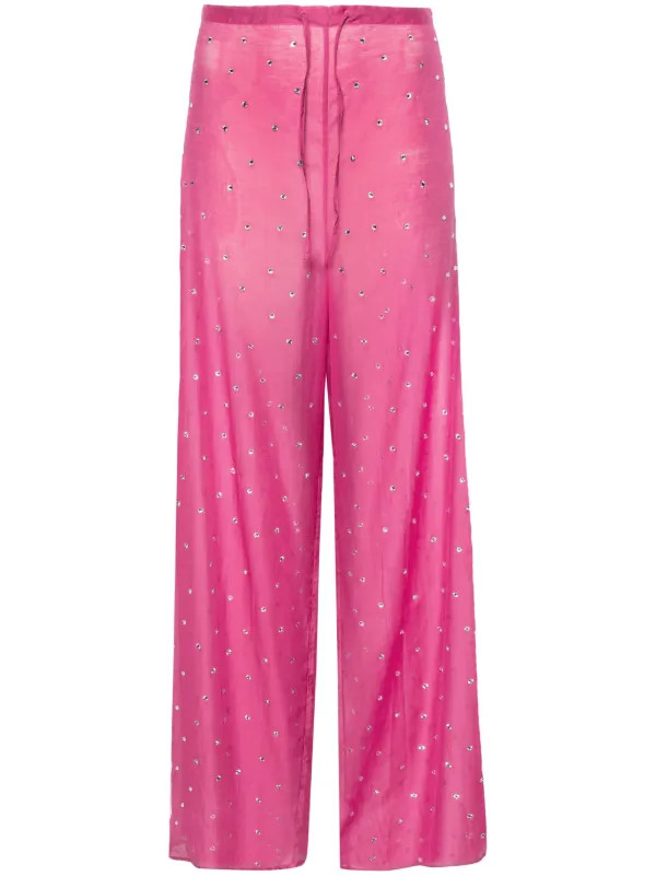Oséree Gem Sheer Trousers - Farfetch | Farfetch Global