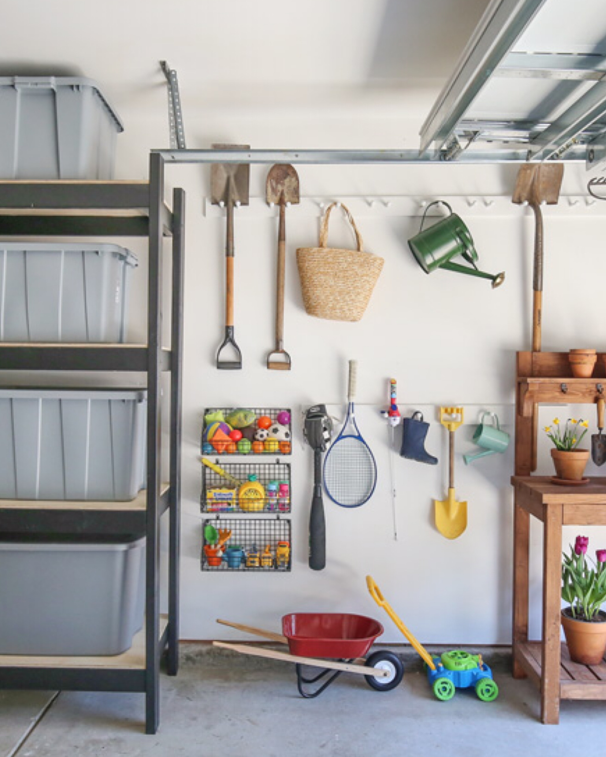 Garage storage and organization spring project

50 gallon tote plastic wal mart
30 gallon storage tote amazon 
18 gallon plastic storage container amazon 
Tiered metal hanging basket amazon 
Rust oleum primer amazon 

#LTKfindsunder50 #LTKhome #LTKSeasonal