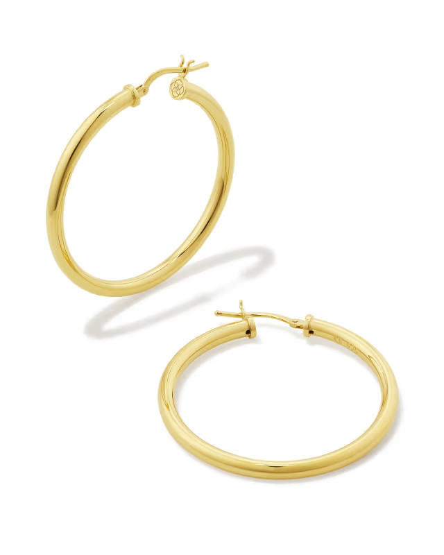 Tube Small 20mm Hoop Earrings in Sterling Silver | Kendra Scott