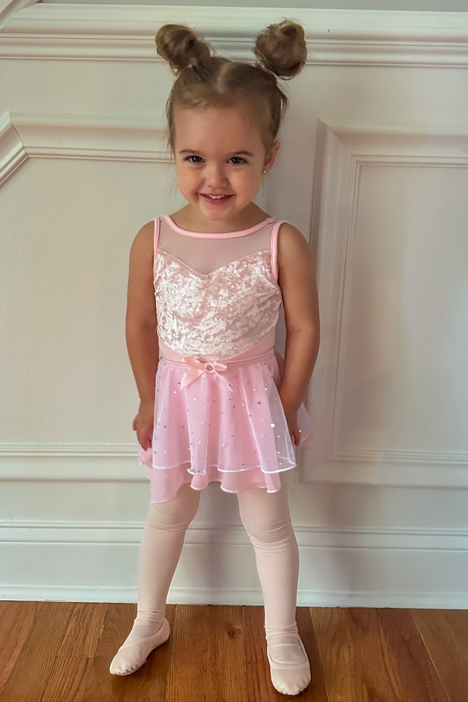 First dance class!! Her leotard is 50% off!! Girls leotard. Girls dance outfit. Ballet class outfit. Ballet outfit. Girls ballet. Toddler dance outfit. Leotard for girls. Bloch 

#LTKsalealert #LTKkids