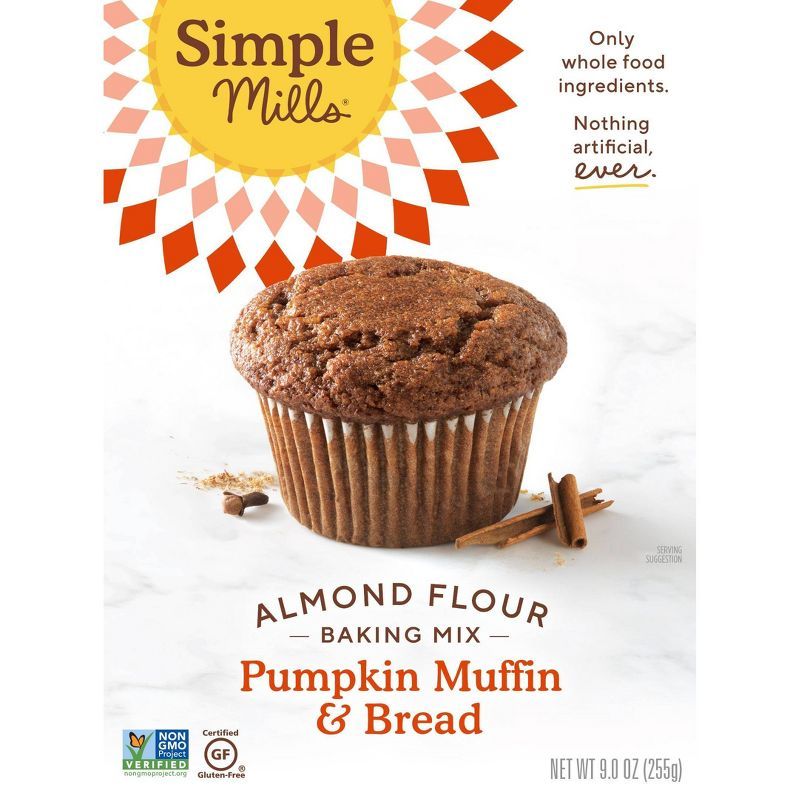 Simple Mills Gluten Free Pumpkin Muffin & Bread Almond Flour Baking  Mix - 9oz | Target