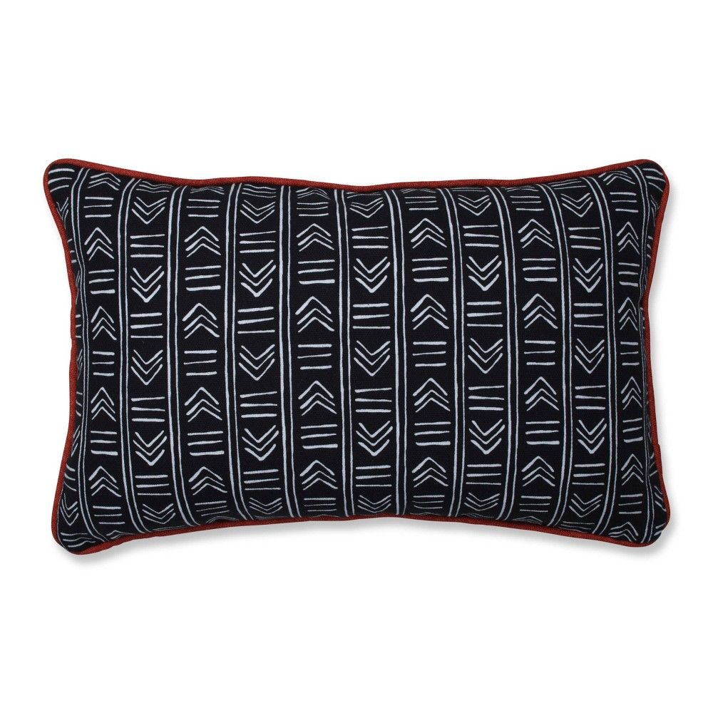 Bowery Lumbar Throw Pillow Black - Pillow Perfect | Target