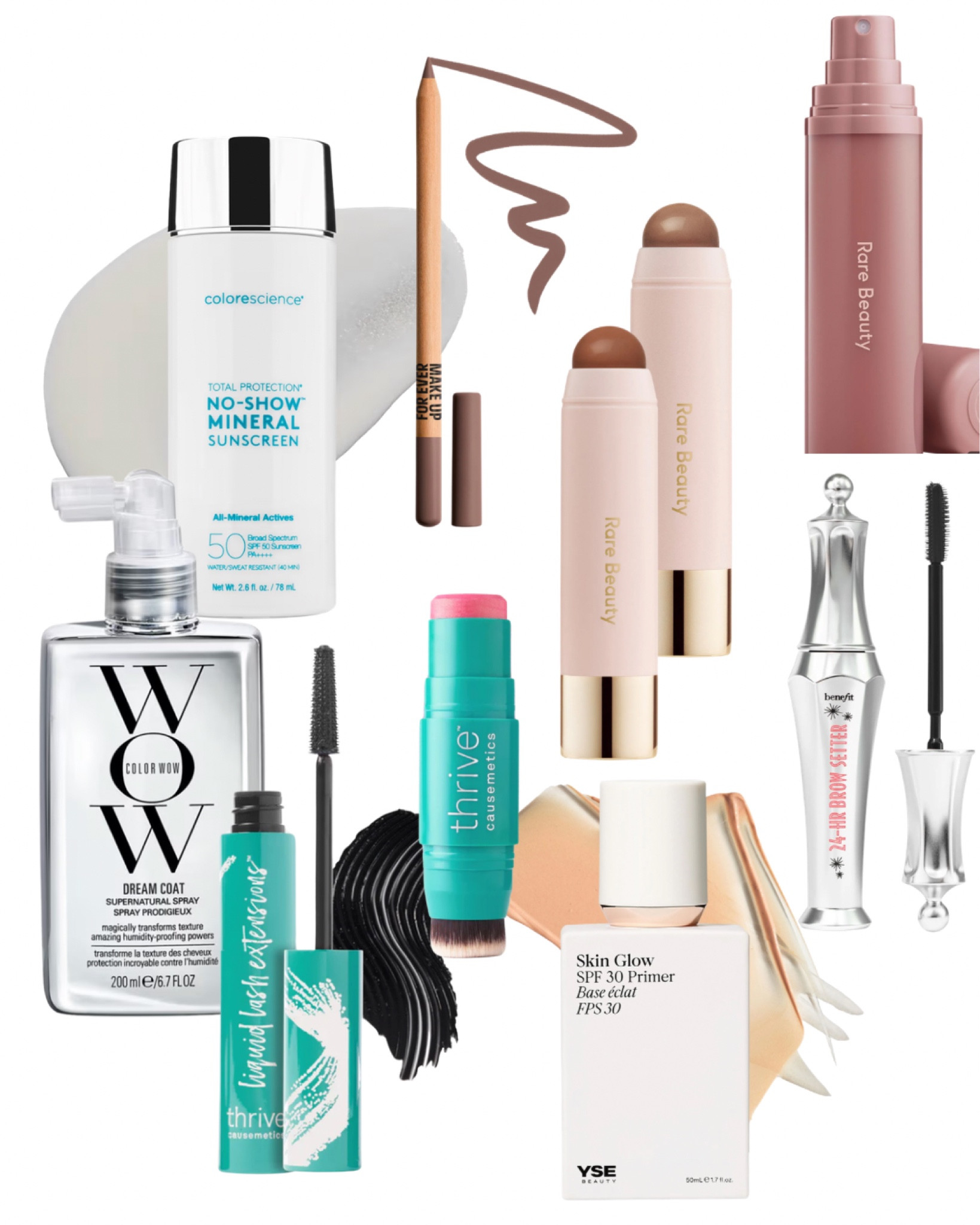 Summer beauty must-haves - and yes, there’s mini sizes for travel in the WOW and rare beauty sprays 

I use 2 diff colors in the rare beauty sticks - one cool & one warm

YSE primer is perfect for summer too 

The brow gel — my current fave but lmk if you know of a better one - for now I am sold on this one! It totally works!!

Linked my cleanser and lotion too - Elemis is really all that 👏🏼


#LTKSeasonal #LTKBeauty