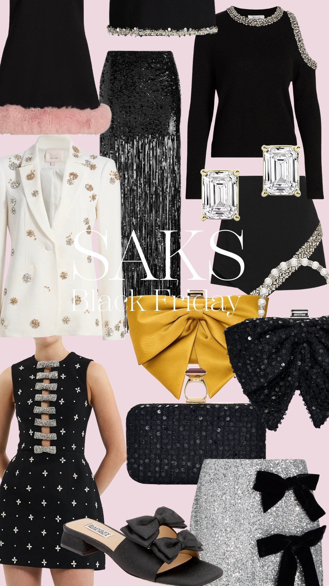 The @Saks Black Friday GC Event starts now! All my favorite holiday party pieces are included!
Event details: Earn a $75 - $750* Gift Card with your Purchase (some exclusions apply), use code BFRIGCSF. Valid 11/24-11/29. #Saks #SaksPartner 

#LTKCyberWeek #LTKGiftGuide #LTKSaleAlert