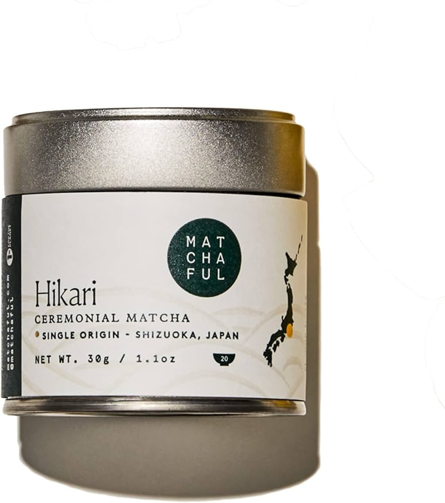Matchaful - Hikari Single Orgin Cermonial Matcha. Matcha Green Tea Powder from the hills of Shizoka, | Amazon (US)