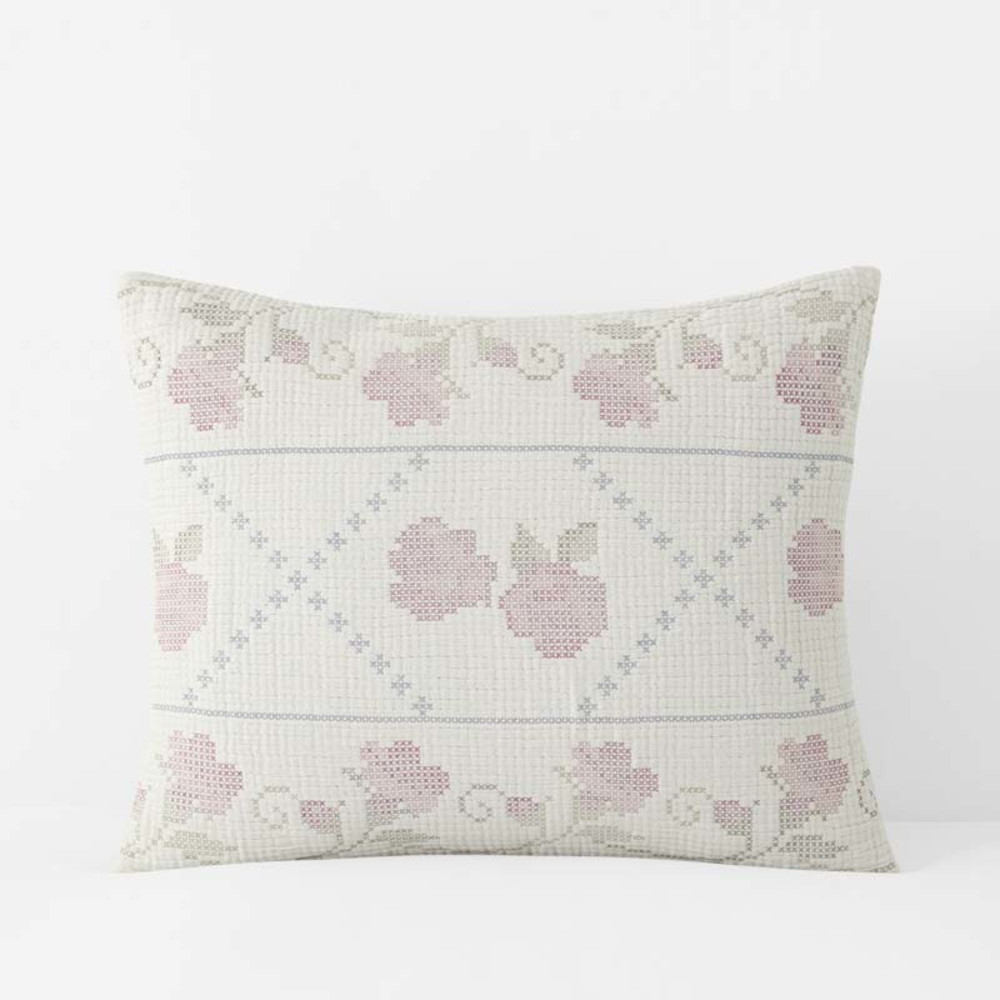 Fleur Sham - Cream, Standard | The Company Store
