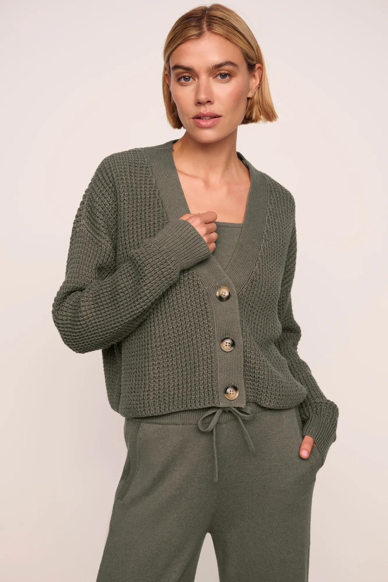Recycled Sweater Cropped Cardigan | Eberjey