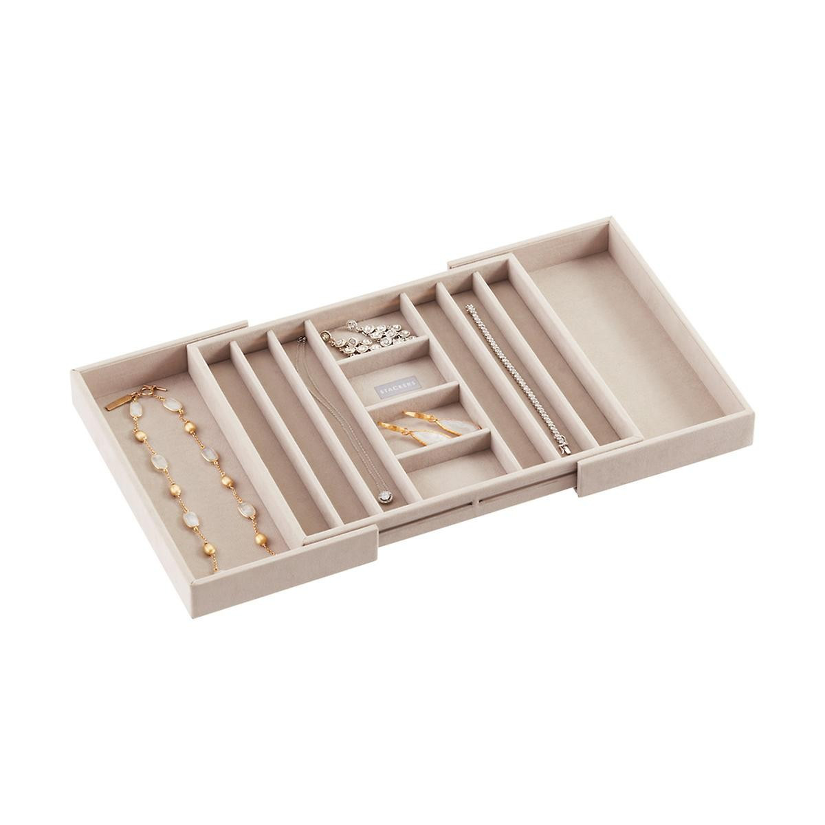 Stackers Medium Expandable Necklace Tray | The Container Store