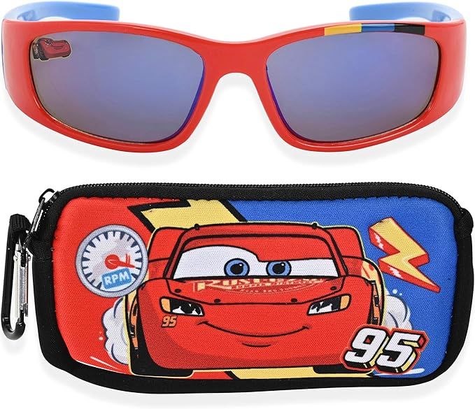 Disney Cars Kids Sunglasses with Matching Glasses Carrying Case and UV Protection | Amazon (US)