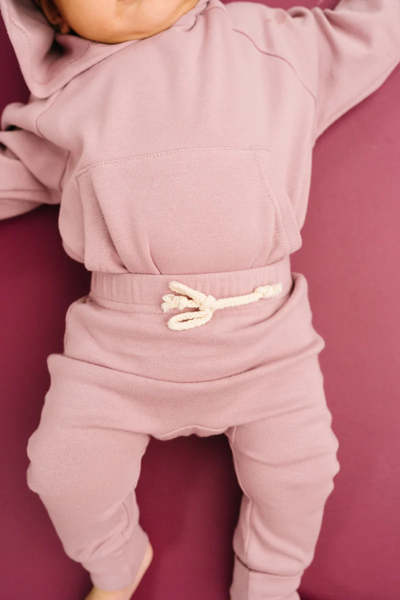 Plum Hoodie Romper Set | Little One Shop Co