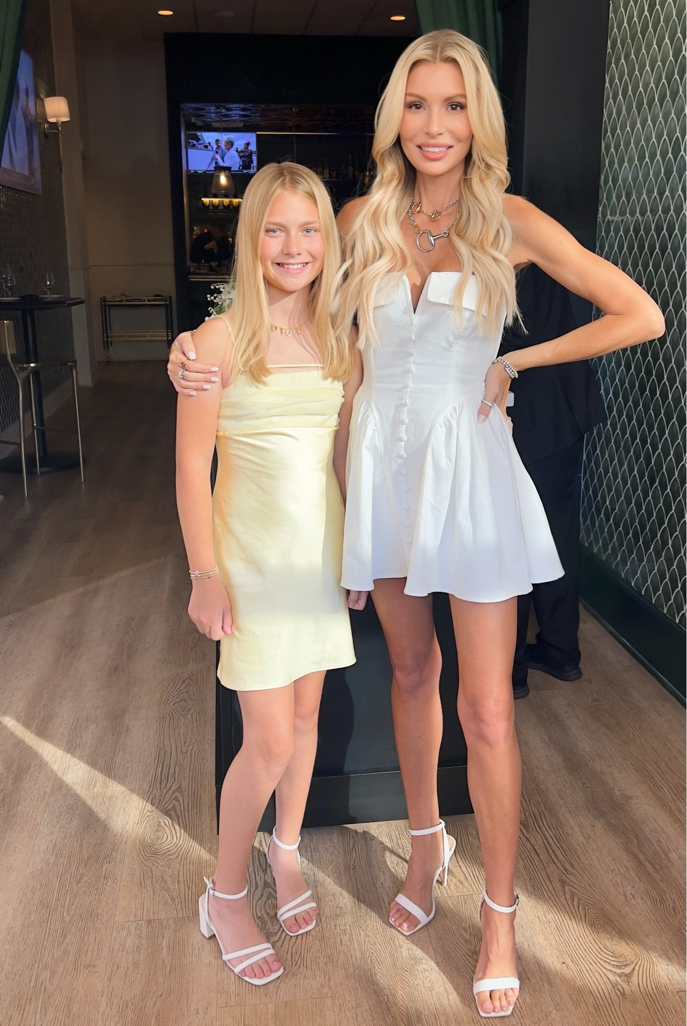White mini dress