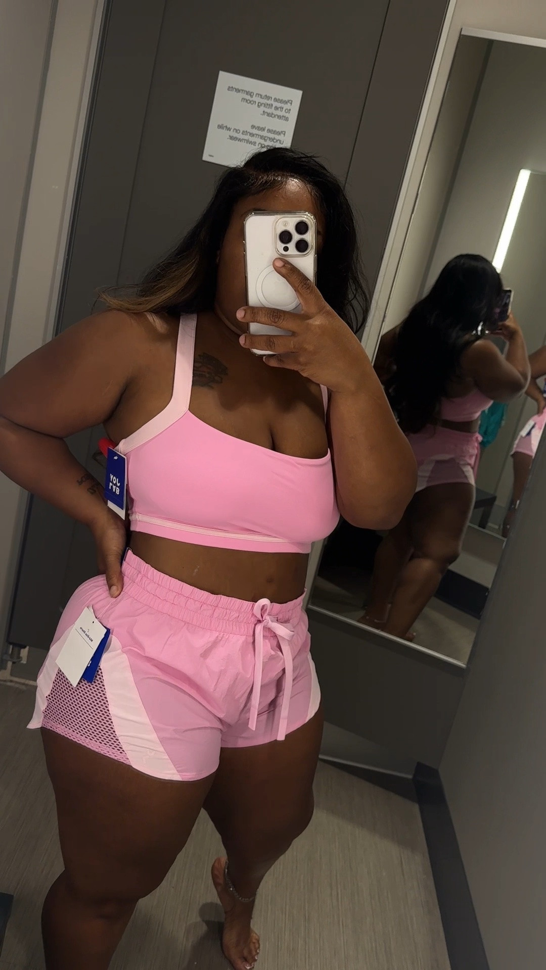 Fresh start to summer with @Target   With their clothing being 40% off! 🖤🩷💙 Loving how comfortable and lightweight this active set is. Perfect for workouts, errands, or just an everyday sporty look. #targetstyle #targetmusthave #curvygirl #sponsored #ad